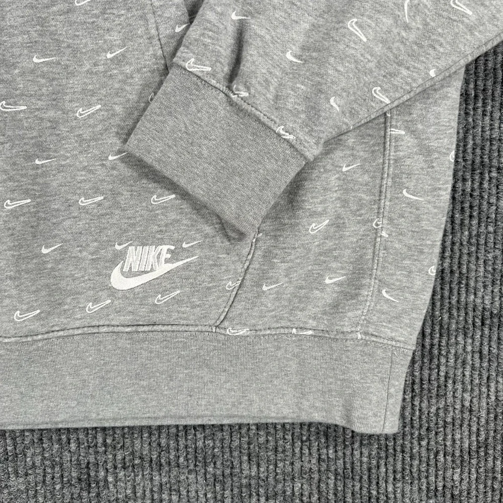 Nike‎ Hoodie Sweatshirt Mens 2XL XXL Gray Geometric Long Sleeve Casual Active